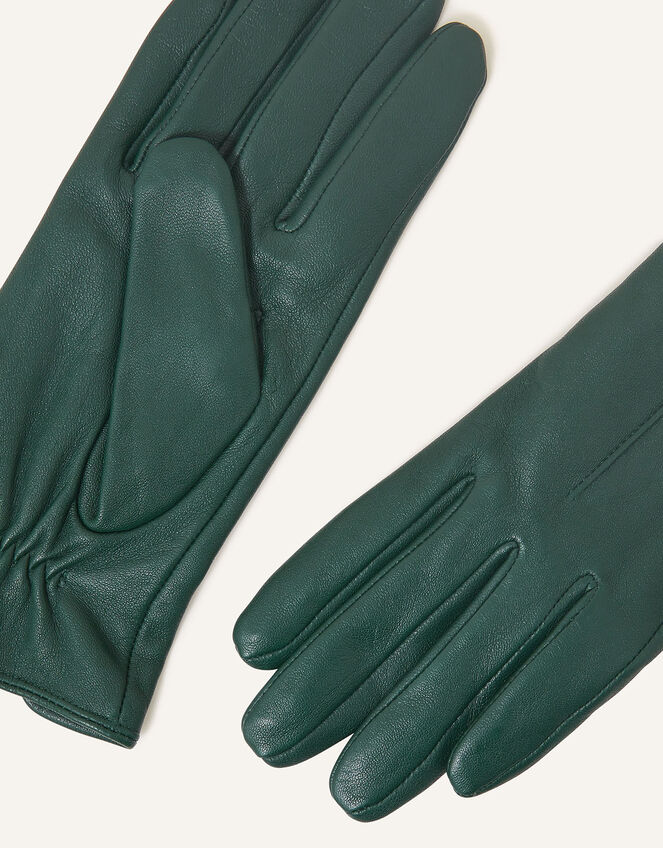 Luxe Leather Gloves Green Gloves Accessorize Global