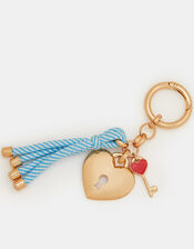 Padlock & Key Bag Charm, , large