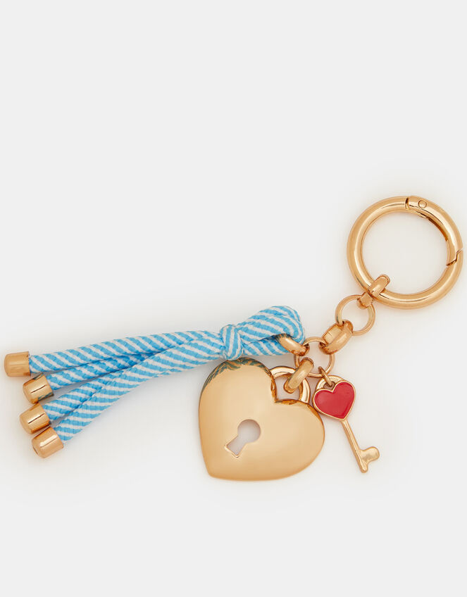 Padlock & Key Bag Charm, , large
