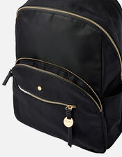 Nell Nylon Backpack, Black (BLACK), large