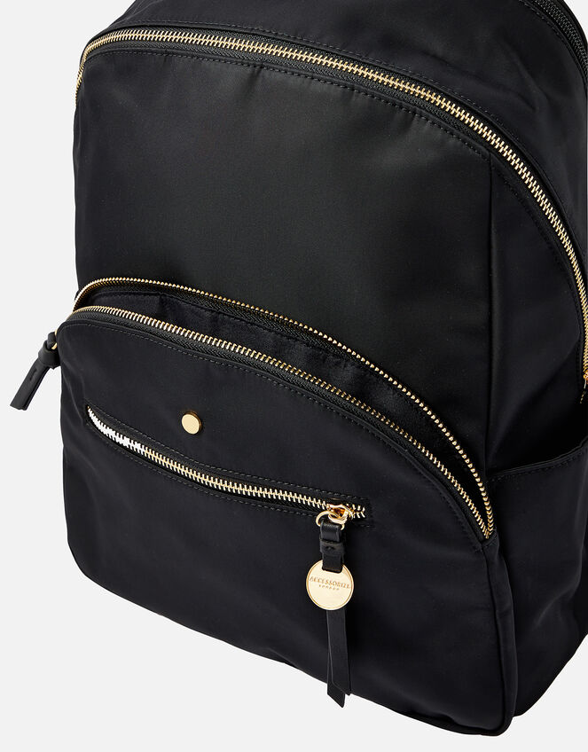 Nell Nylon Backpack, Black (BLACK), large