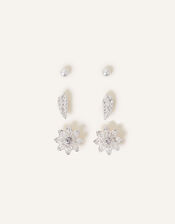 Nature Stud Earrings Set of Three, , large