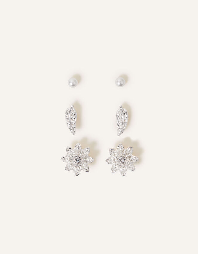 Nature Stud Earrings Set of Three, , large