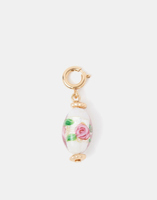 Floral Bead Jewellery Charm, , large