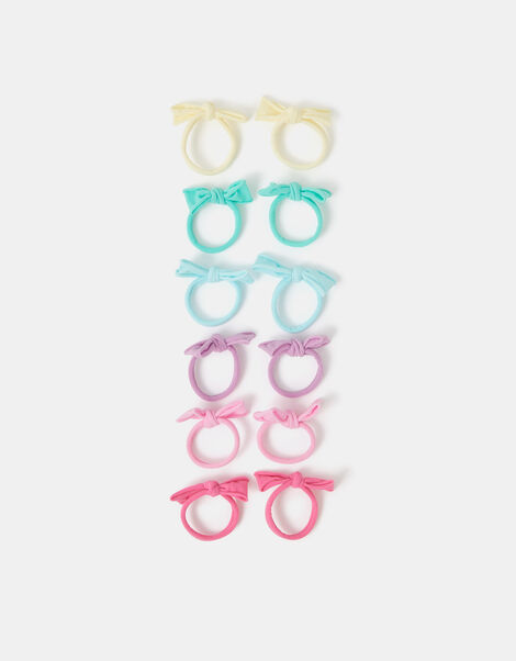 12-Pack Girls Mini Bow Hair Bands, , large