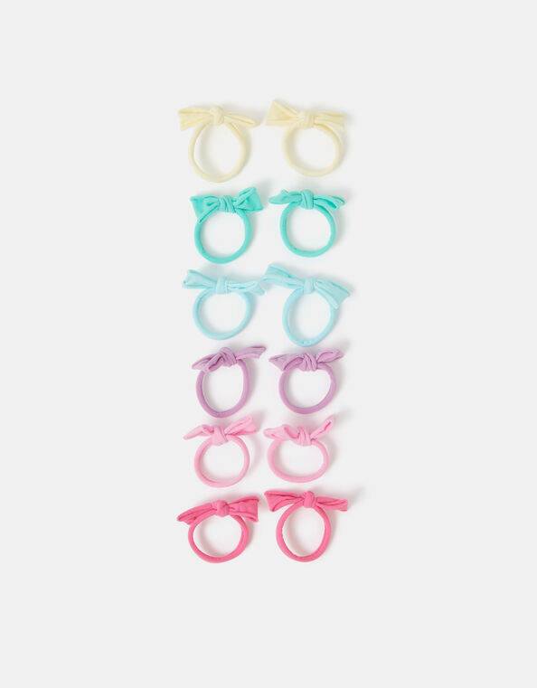12-Pack Girls Mini Bow Hair Bands, , large