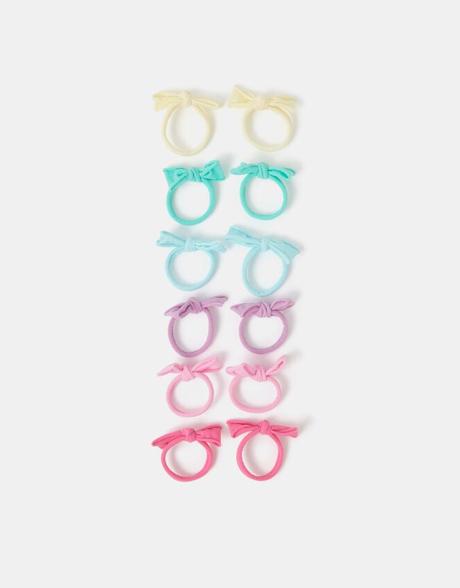 12-Pack Girls Mini Bow Hair Bands, , large