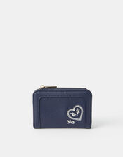 Paisley Heart Embroidered Purse, , large