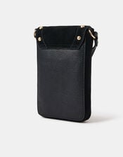 Leather Stud Phone Bag, , large