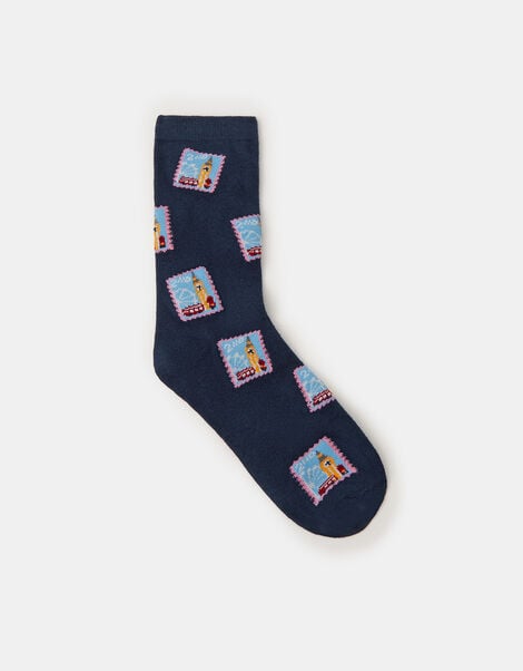 London Stamp Socks, , large