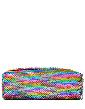Rainbow Sequin Pencil Case, , large