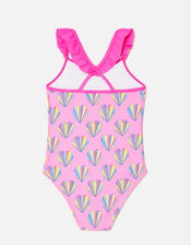Shell Print Swimsuit, Pink (PINK), large