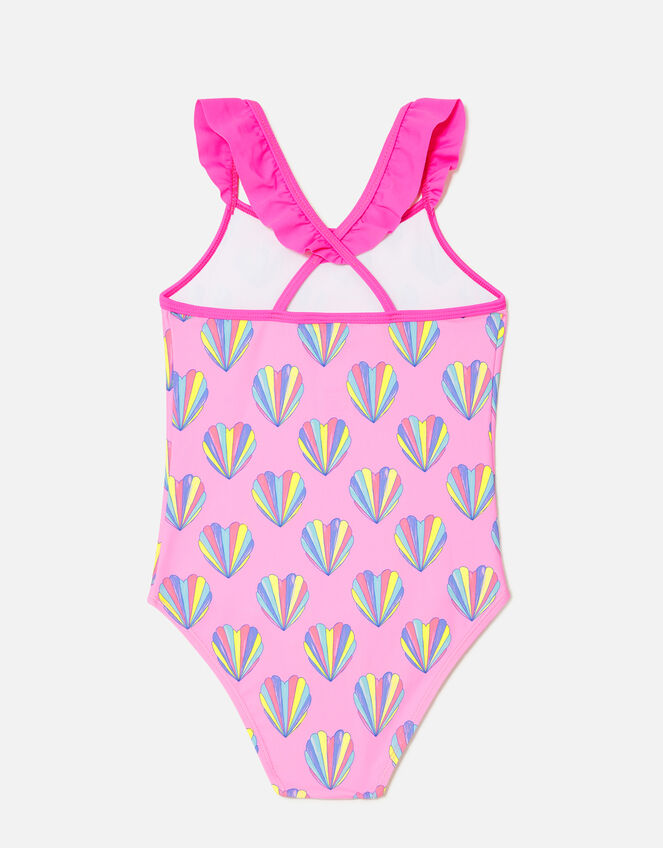 Shell Print Swimsuit, Pink (PINK), large