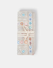 Mirror & Bead Embellished Jewellery Storage Roll, , large