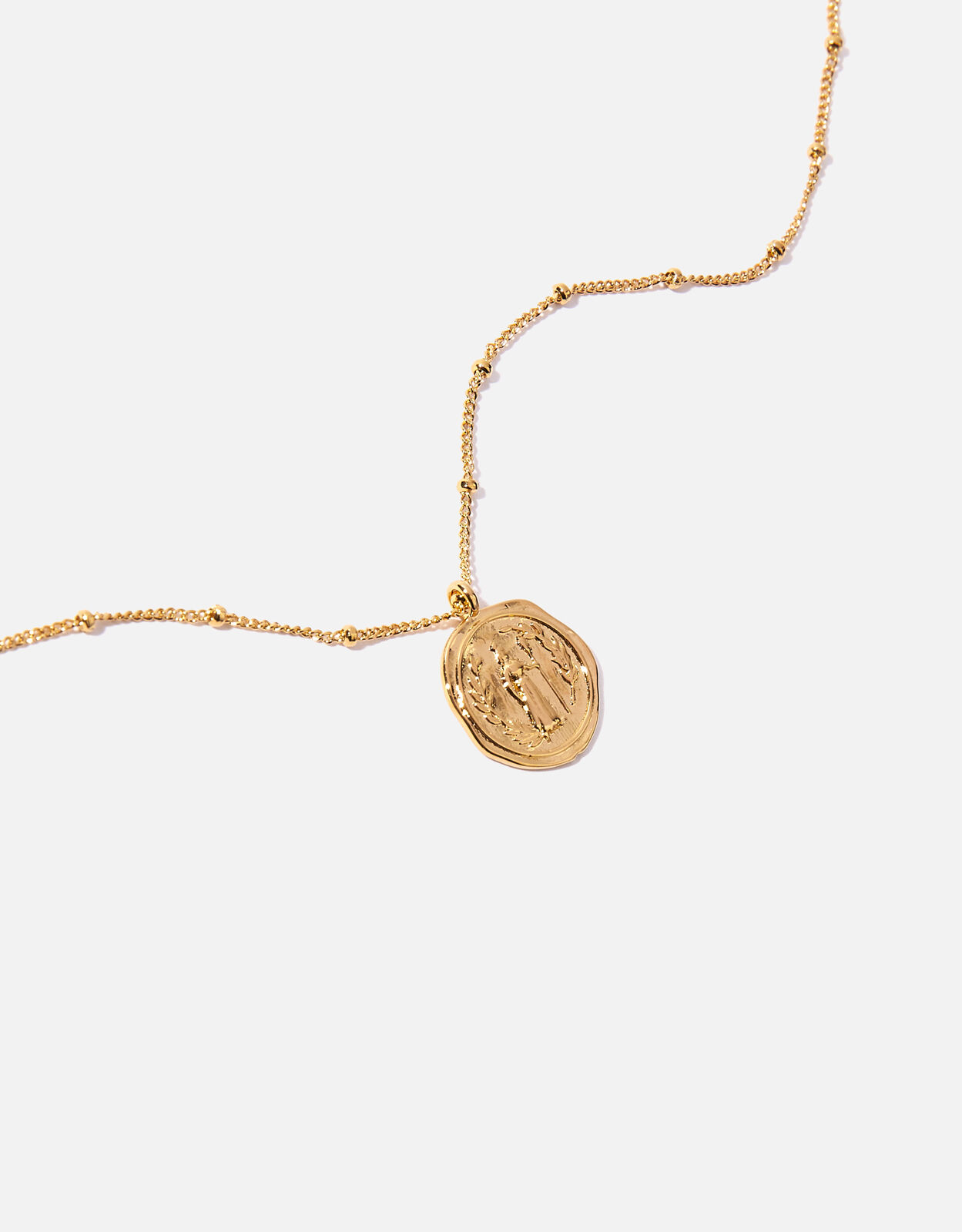 Gold-Plated Heirloom Coin Pendant 