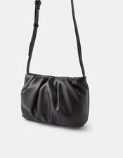 Ruched Cross-Body Bag, , large