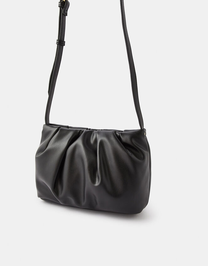 Ruched Cross-Body Bag, , large
