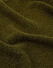 Plain Knitted Triangle Scarf, , large