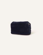 Faux Fur Cross-Body Shoulder Bag, Blue (NAVY), large