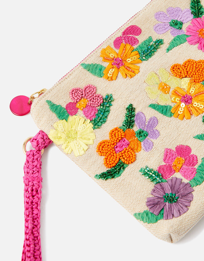 Bright Floral Clutch Bag, , large