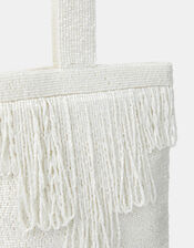 Bridal Beaded Fringe Bag, , large