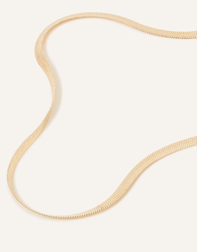 Snake Chain Necklace, Gold (GOLD), large