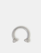 Titanium Diamanté Barbell Hoop, , large