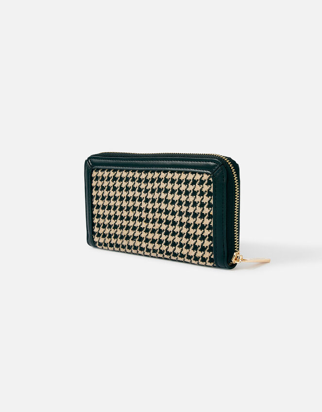 Large Dogtooth Zip Around Purse , , large