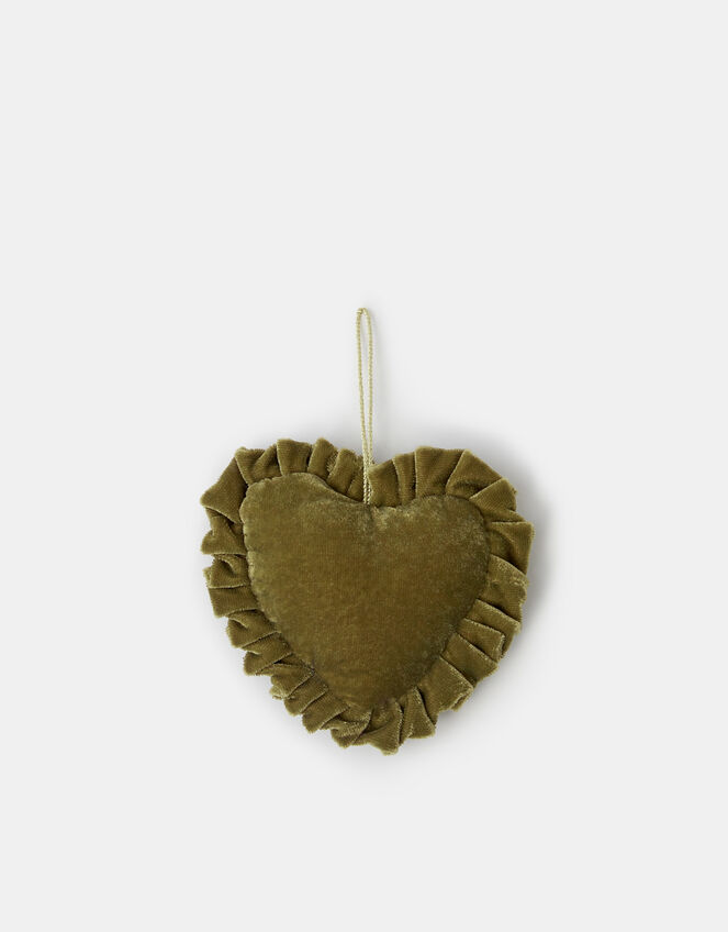 Embroidered Velvet Heart 2026 Christmas Tree Decoration, , large