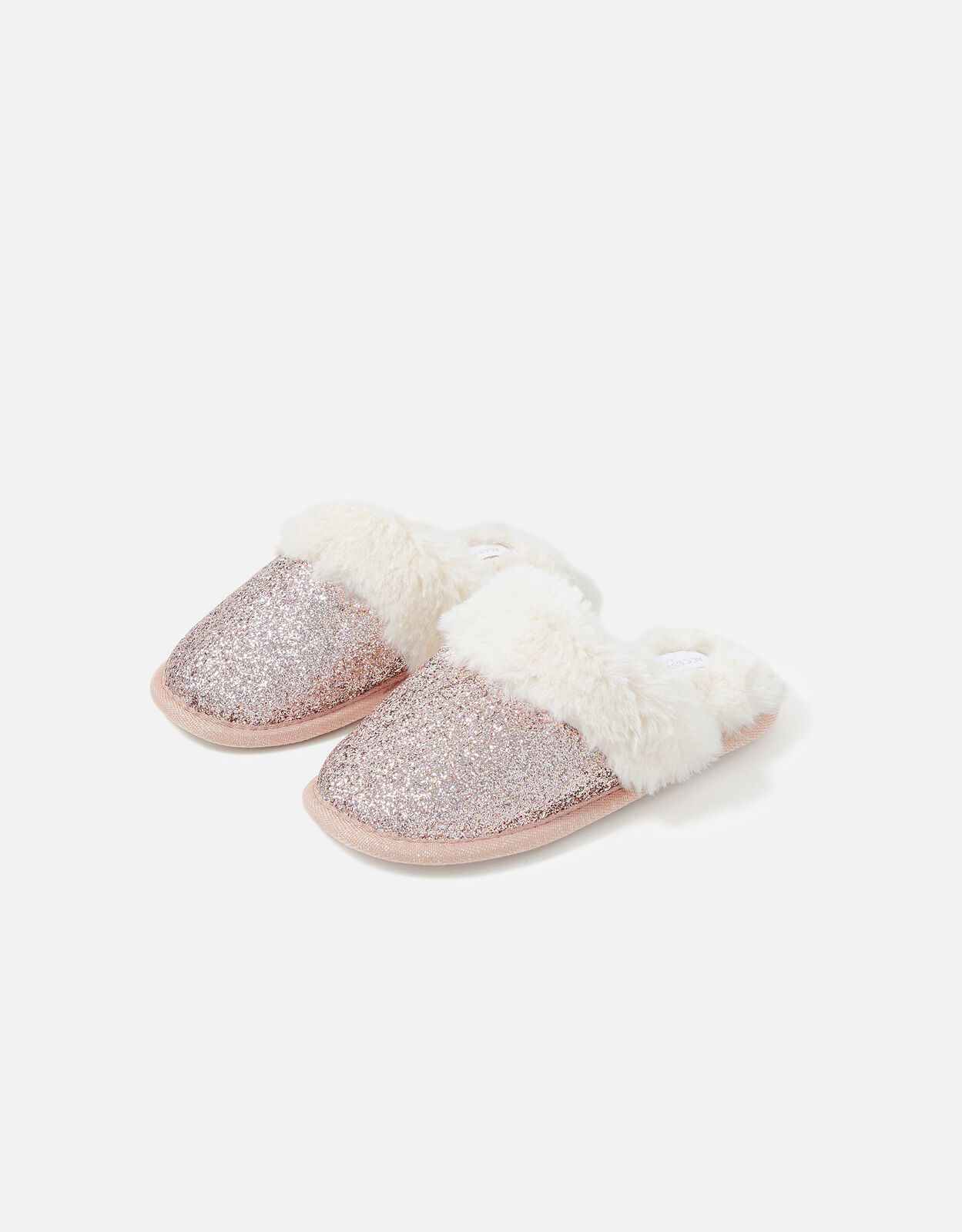 Girls Glitter Mule Slippers Pink Girls slippers Accessorize UK