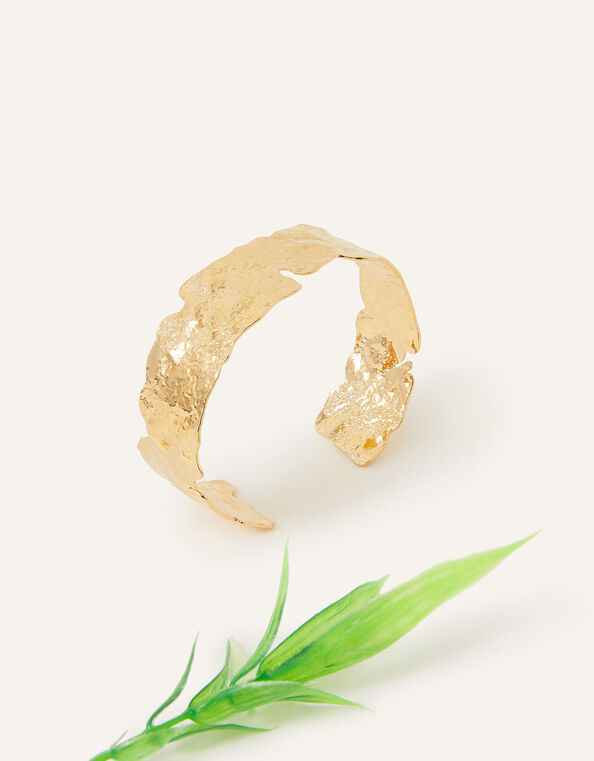 14ct Gold-Plated Molten Arm Cuff, , large