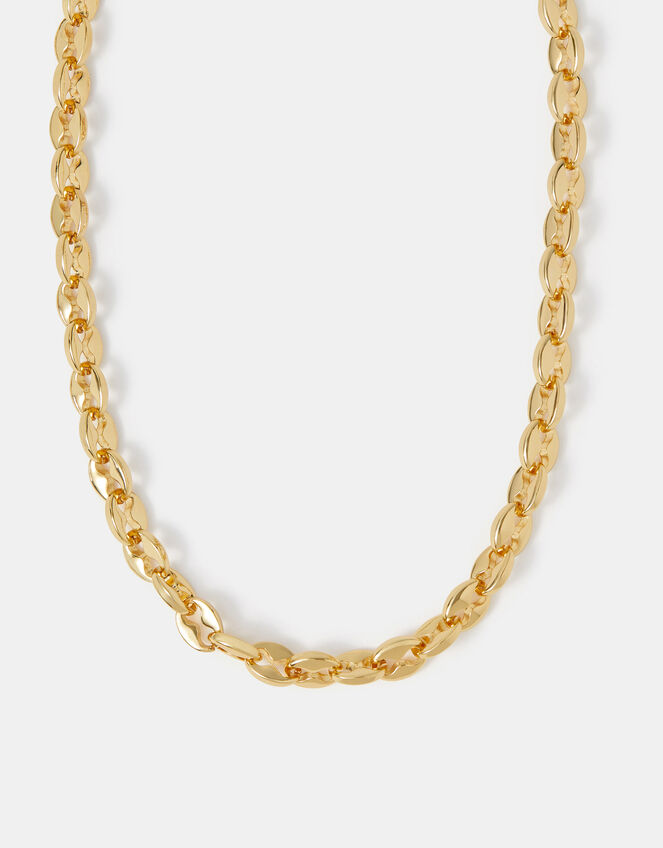 14ct Gold-Plated Chunky Link Chain Necklace, , large