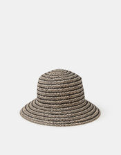 Mono Straw Bucket Hat, , large