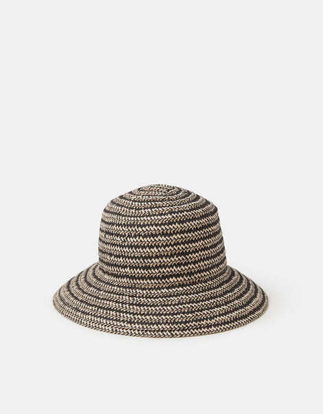 Mono Straw Bucket Hat, , large