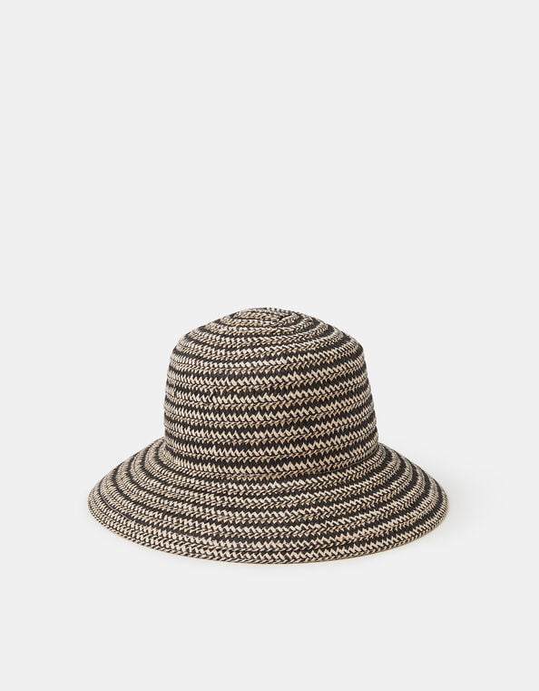 Mono Straw Bucket Hat, , large