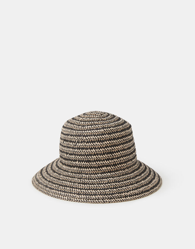Mono Straw Bucket Hat, , large
