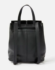 Maggie Leather Backpack , Black (BLACK), large