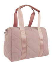 Becca Quilted Duffle Bag, Pink (PINK), large