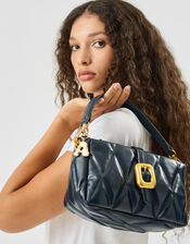 Bubble Initial Bag Charm, Gold (GOLD), large