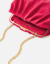 Suedette Soft Pleat Clutch, , large