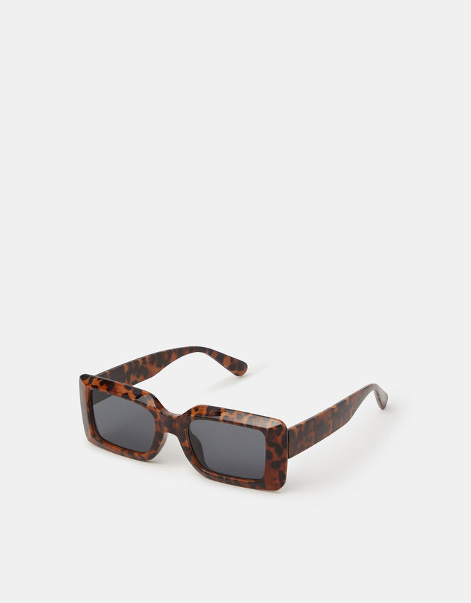 Chunky Tort Rectangle Sunglasses , , large