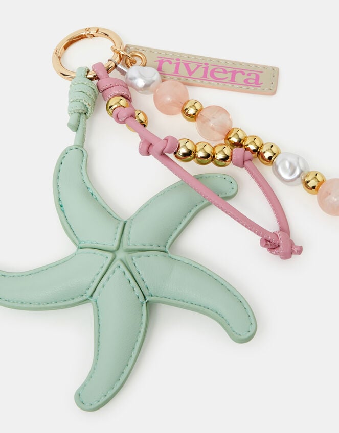 Starfish Bead Bag Charm, , large
