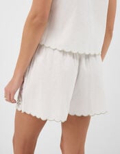 Celestial Cutwork Shorts, Ivory (IVORY), large