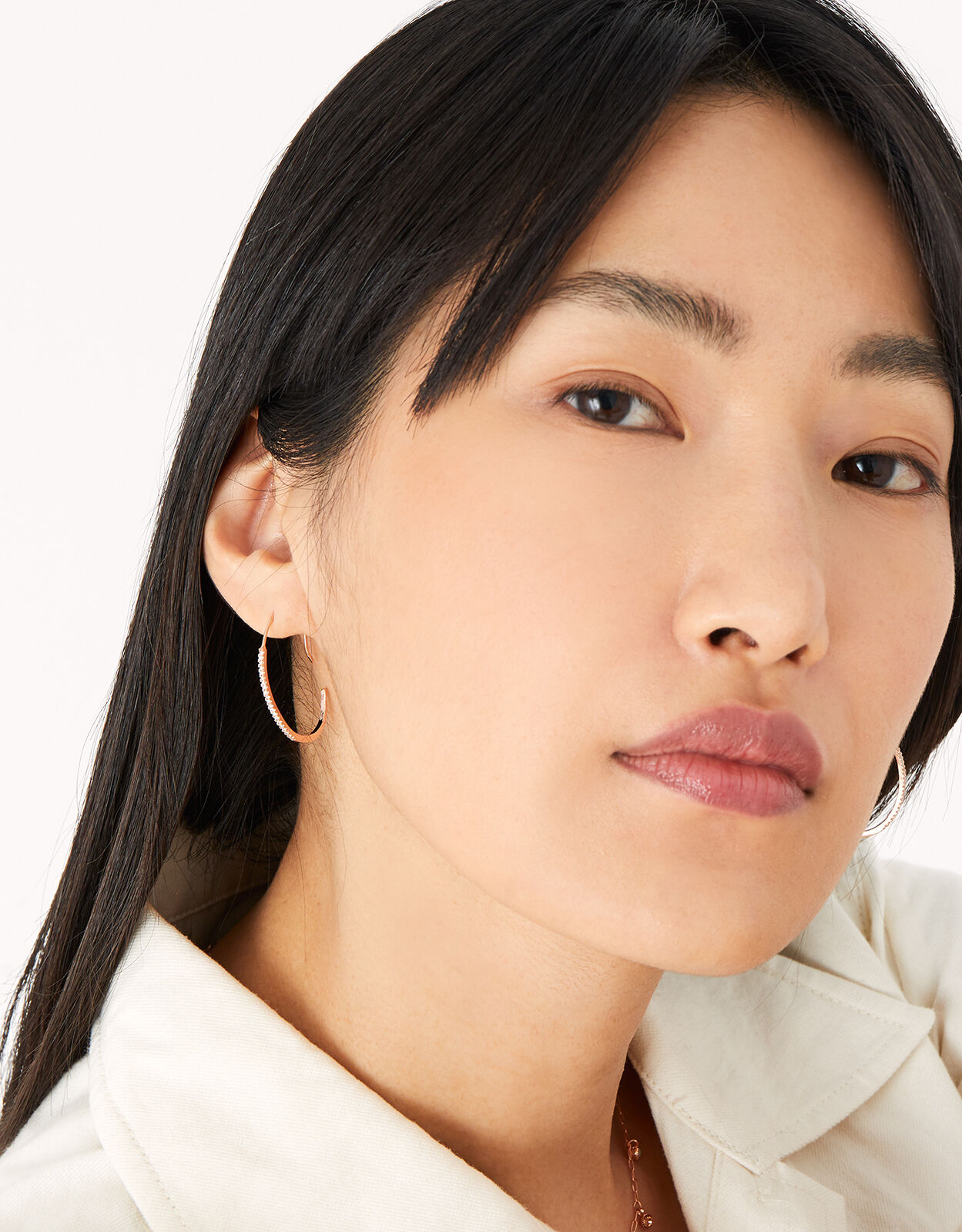 Accessorize rose gold earrings sale