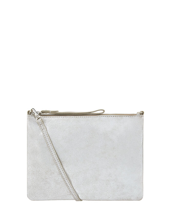 Claudia Metallic Leather Bag, , large