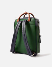 Double Handle Large Backpack, Green (GREEN), large