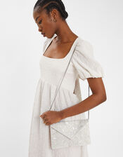 Bridal Embellished Clutch Bag, , large