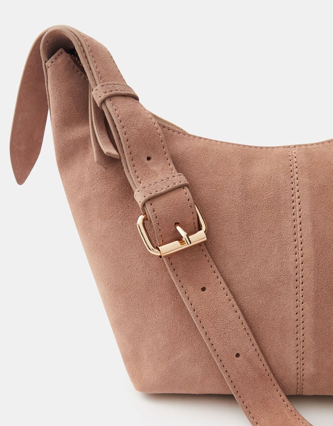 Suede Crossbody Bag, , large