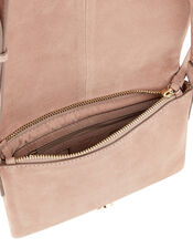 Nora Leather Woven Front Cross-Body Bag, , large