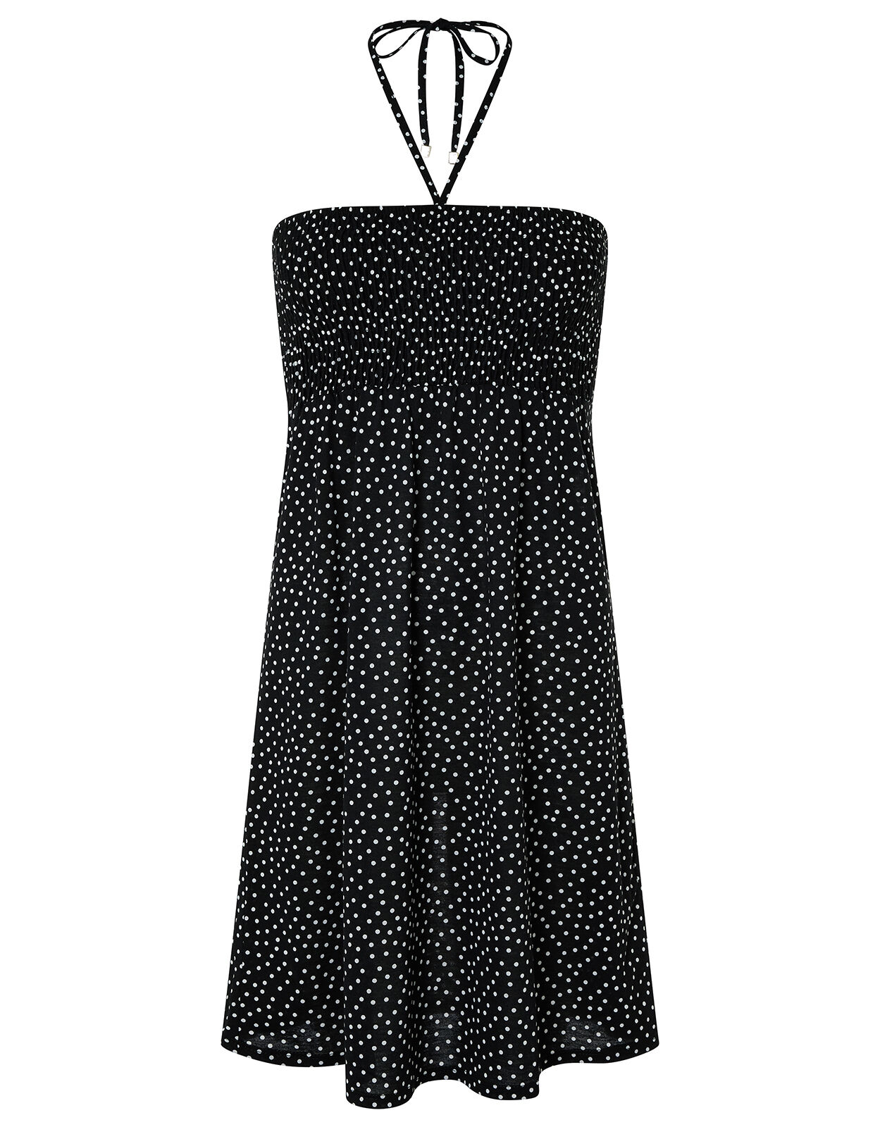 Polka dot bandeau dress deals